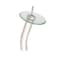 Novatto FALLS Single Lever Waterfall Vessel Faucet, Brushed Nickel/ Clear Glass GF-001BN-C - alternate 4